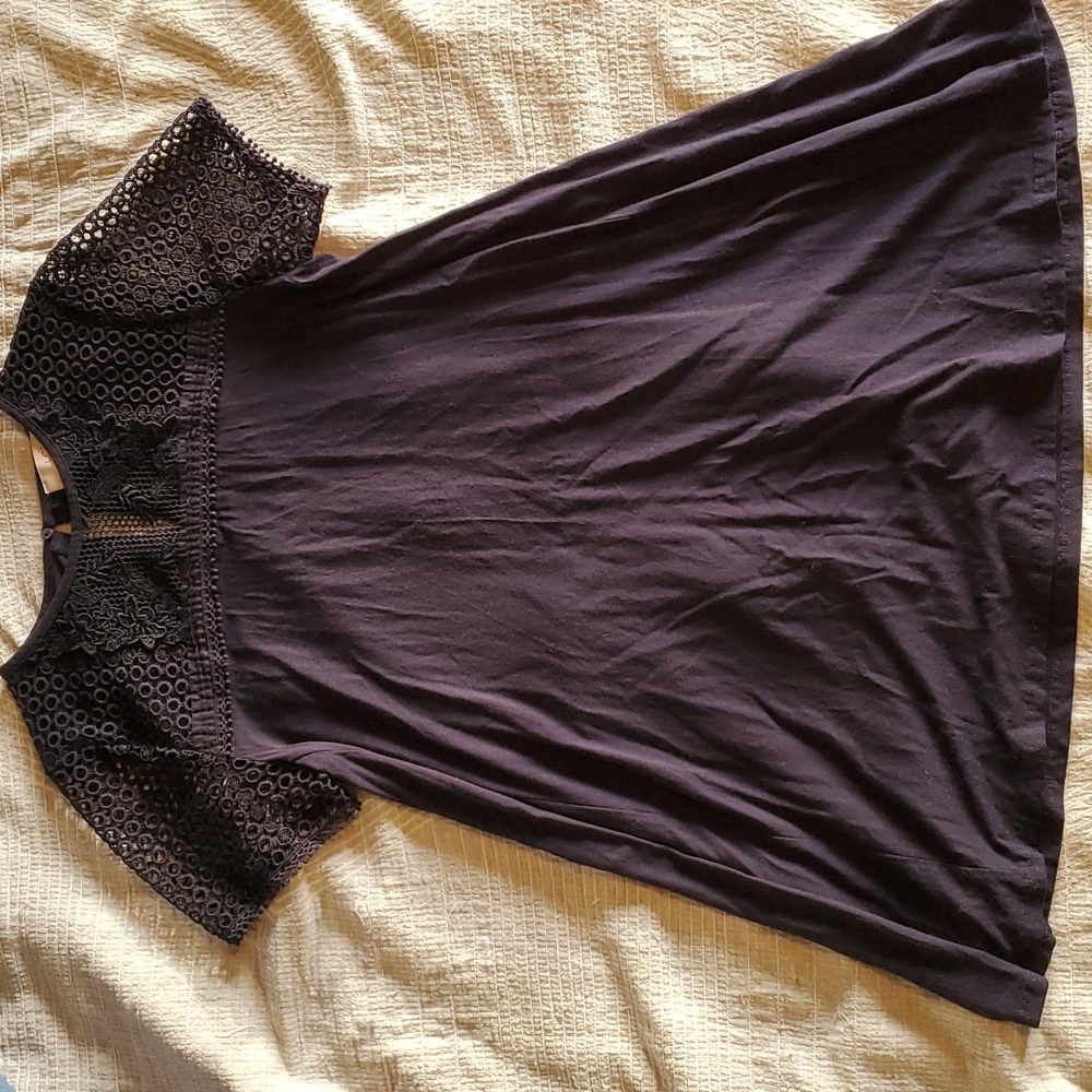 Loft Long Shirt Navy Blue